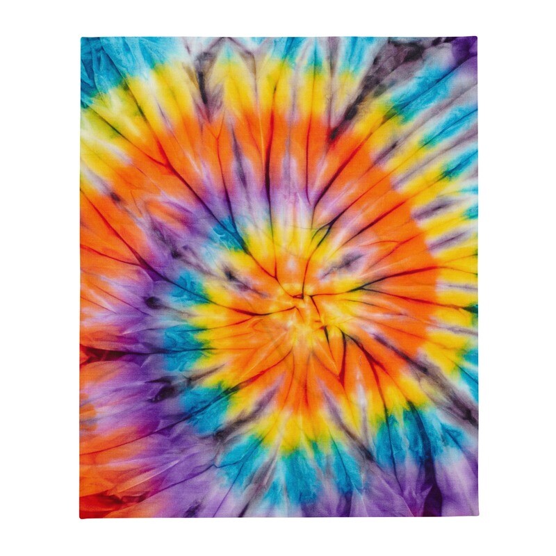 Tie Dye Throw Blanket