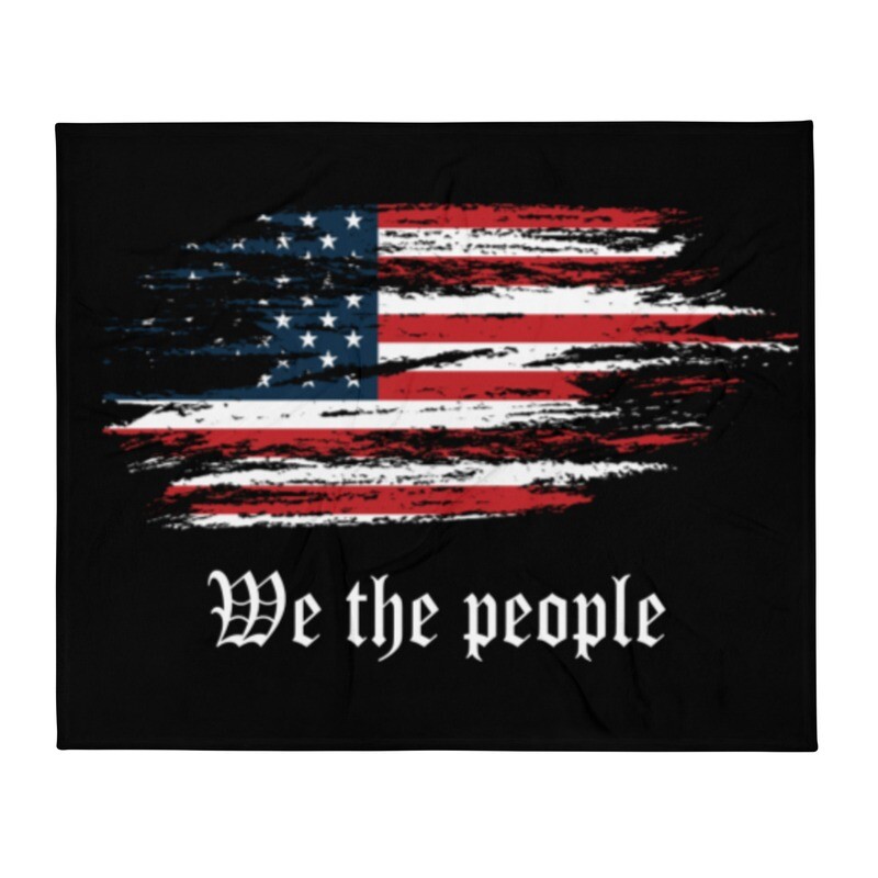 We the people throw blanket 50x60