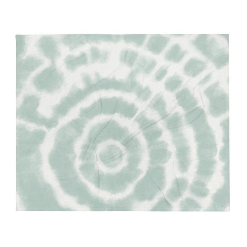 Tie dye blanket throw