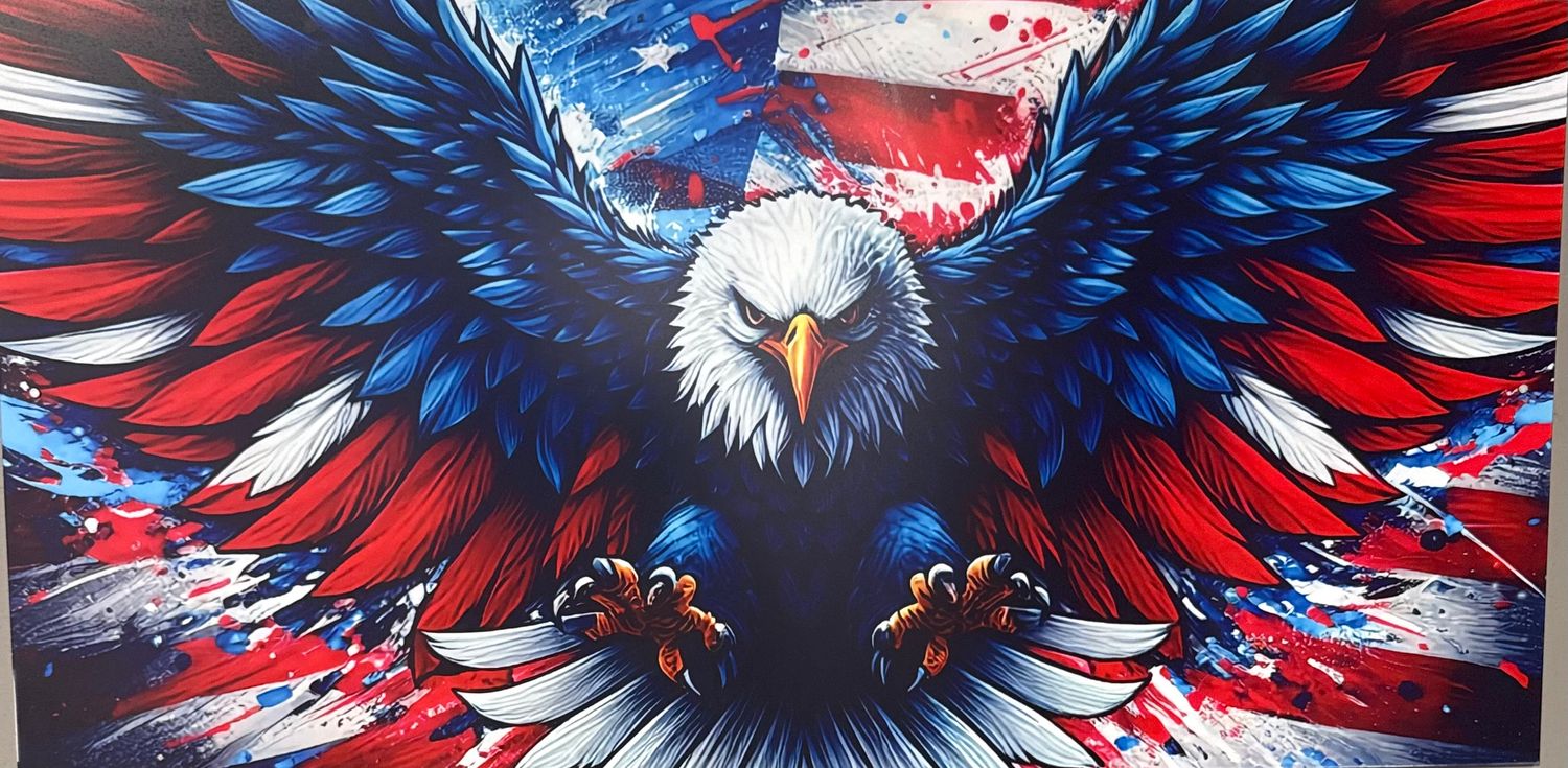 Eagle with Flag