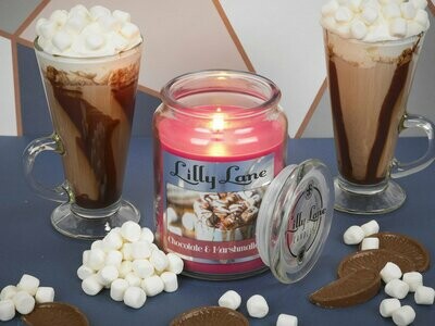 Lilly Lane Chocolate and Marshmallows 18oz Jar Candle