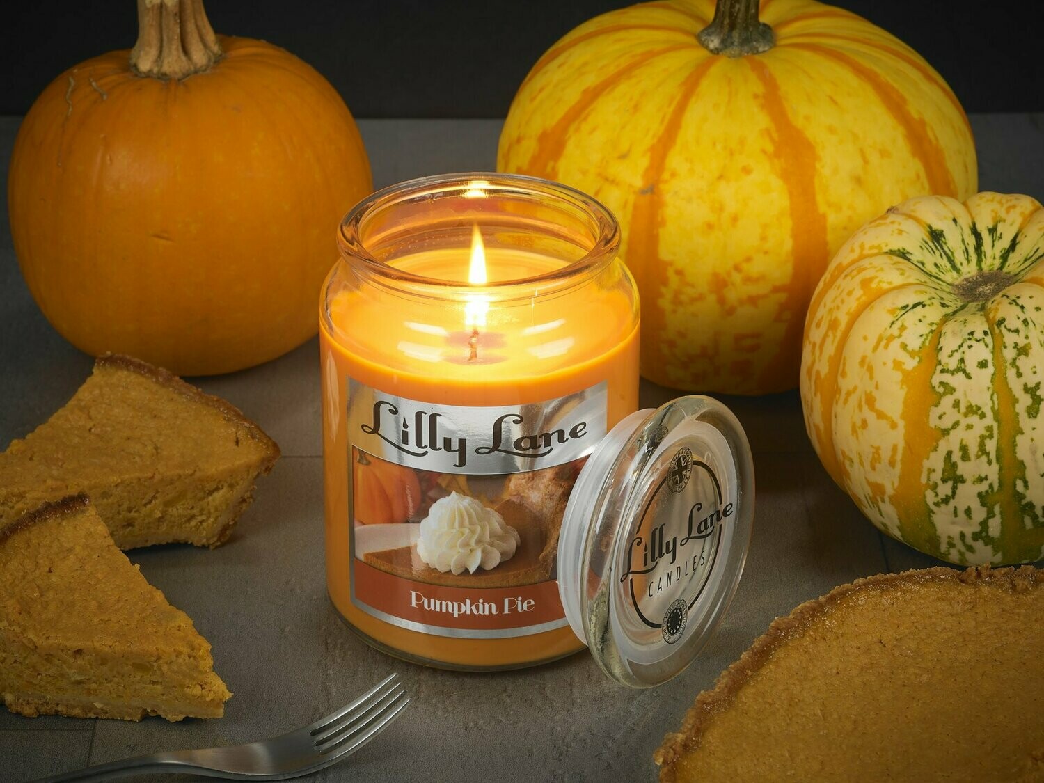 Lilly Lane Pumpkin Pie 18oz Jar Candle