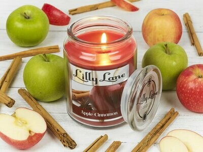 Lilly Lane Apple Cinnamon 18oz Jar Candle Lilly Lane Apple Cinnamon 18oz Jar Candle