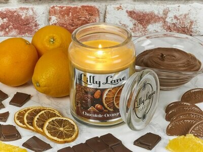 Lilly Lane Chocolate Orange 18oz Jar Candle Lilly Lane Chocolate Orange 18oz Jar Candle