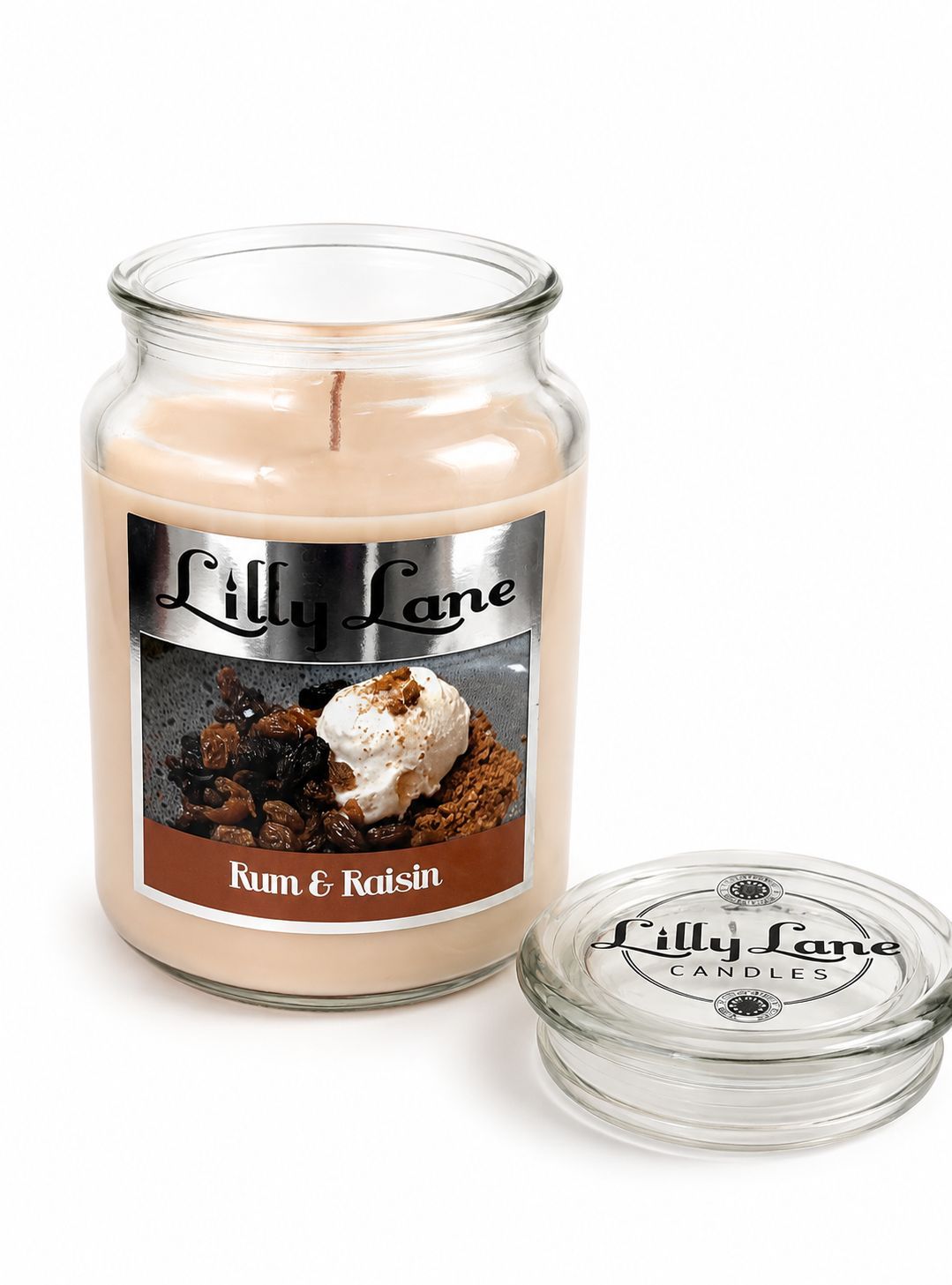 Lilly Lane Rum & Raisin 18oz Jar Candle