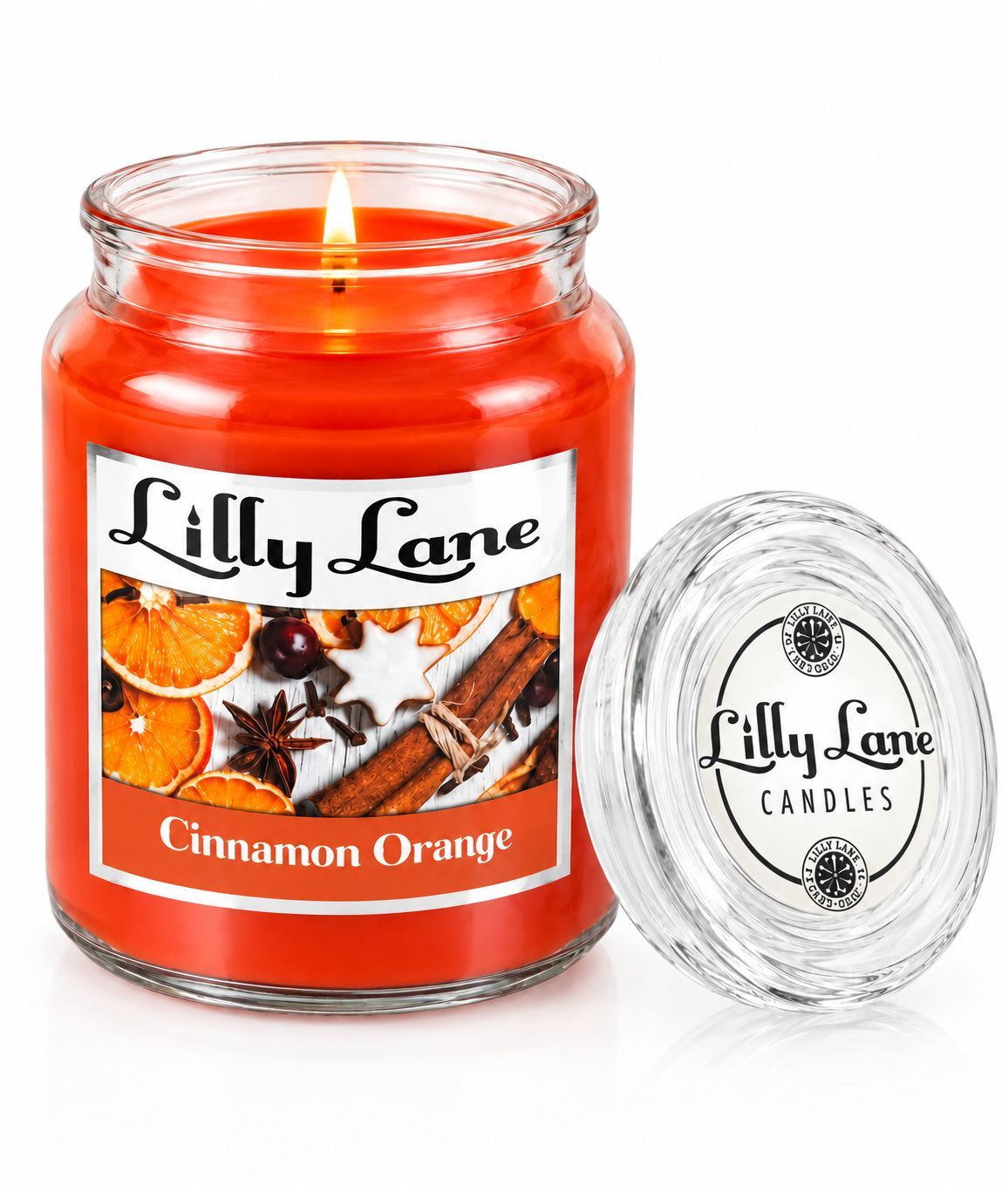 Lilly Lane Cinnamon Orange 18oz Jar Candle