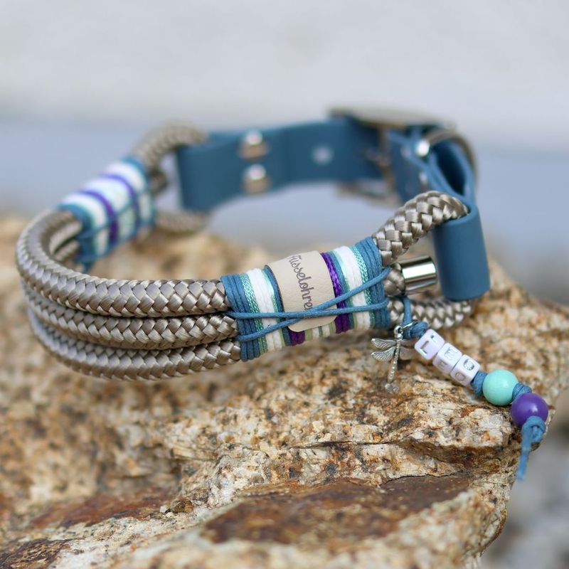 *Sofortkauf* Halsband HU 36-41cm Standard Tau *Sofortkauf* Halsband HU 36-41cm Standard Tau