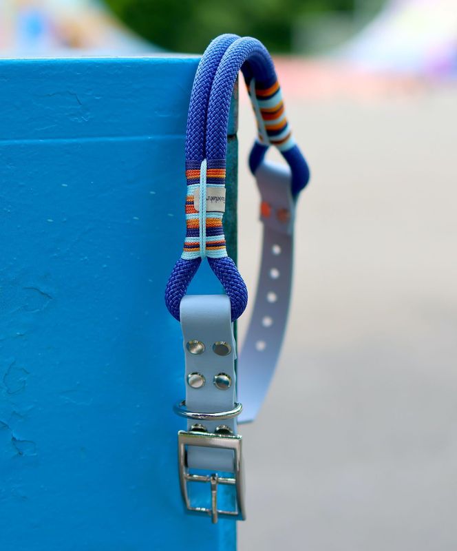 *Sofortkauf* Halsband HU 37-42cm Premium Tau *Sofortkauf* Halsband HU 37-42cm Premium Tau