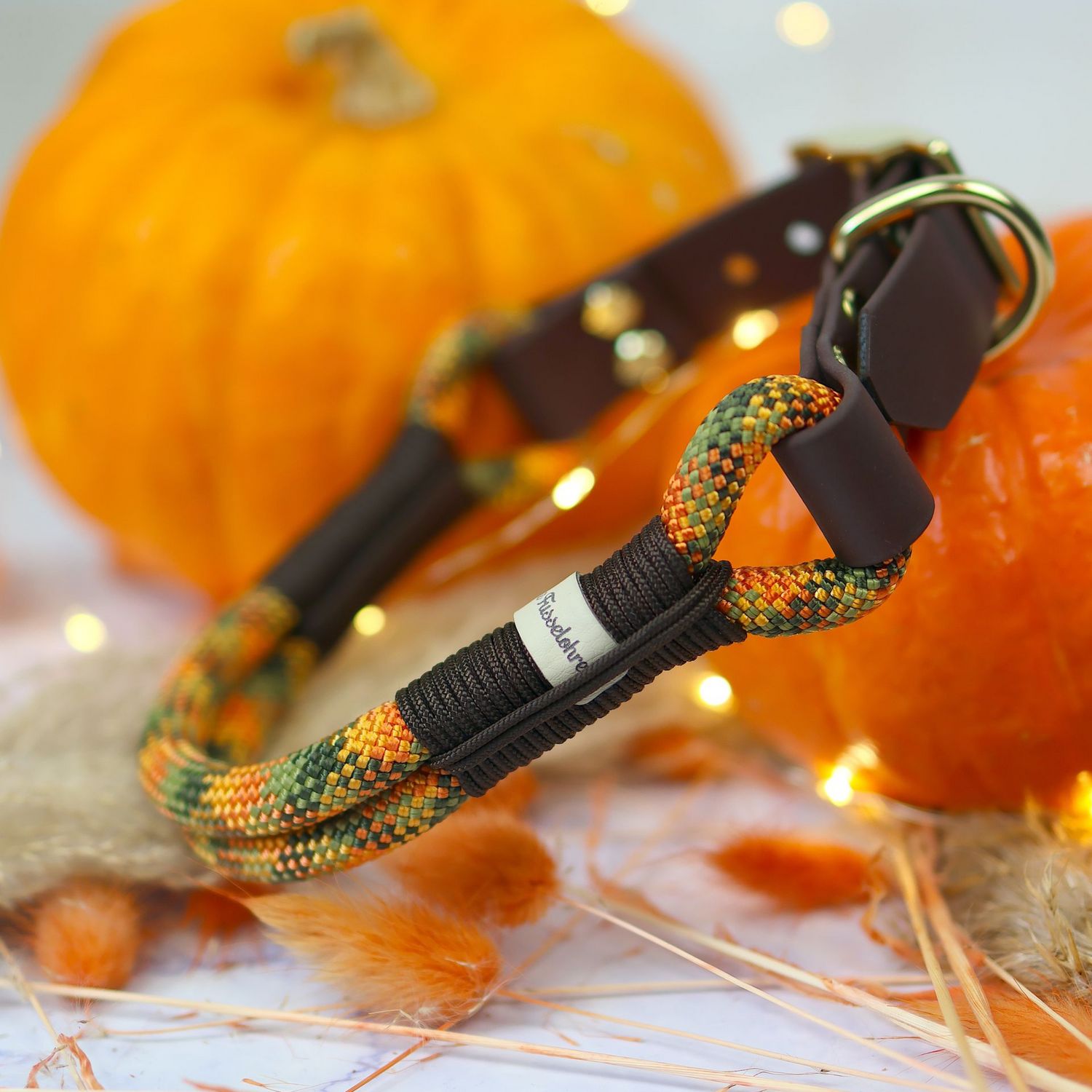 *Sofortkauf* Halsband HU 38-43cm Premium Tau