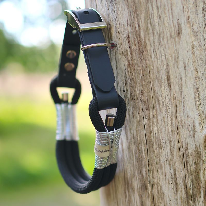 *Sofortkauf* Halsband HU 36-41cm Premium Tau *Sofortkauf* Halsband HU 36-41cm Premium Tau