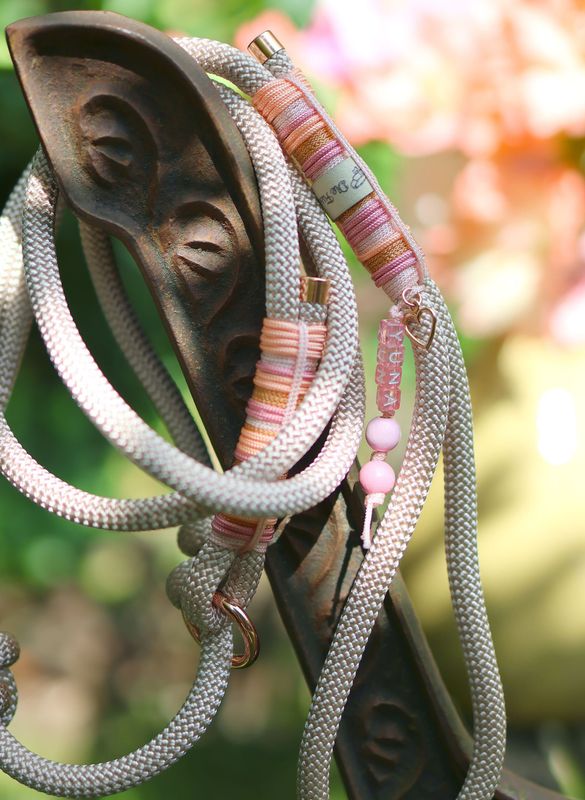 Retrieverleine aus Tau Design Peach