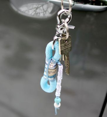 Schlüsselanhänger aus Tau Design Erbse Schlüsselanhänger aus Tau Design Erbse