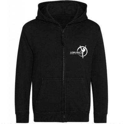 TRACKSUIT  Black Personalised Logo Zip up Hoodie and Jogging Bottoms
