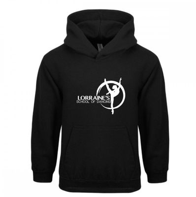 TRACKSUIT  Black Personalised Logo Over the Head Hoodie and Jogging Bottoms
