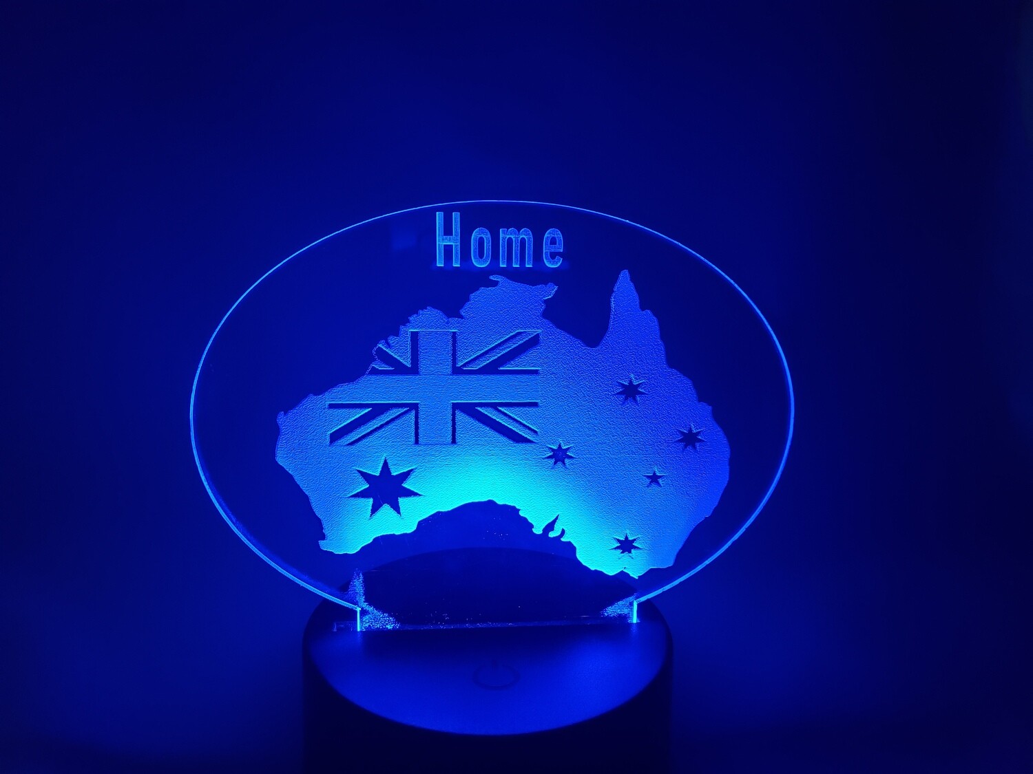 Australia Home Clear Acrylic with LED Base