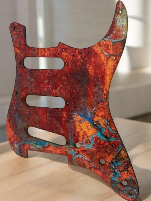 Custom Pickguard Aged Copper Pattern