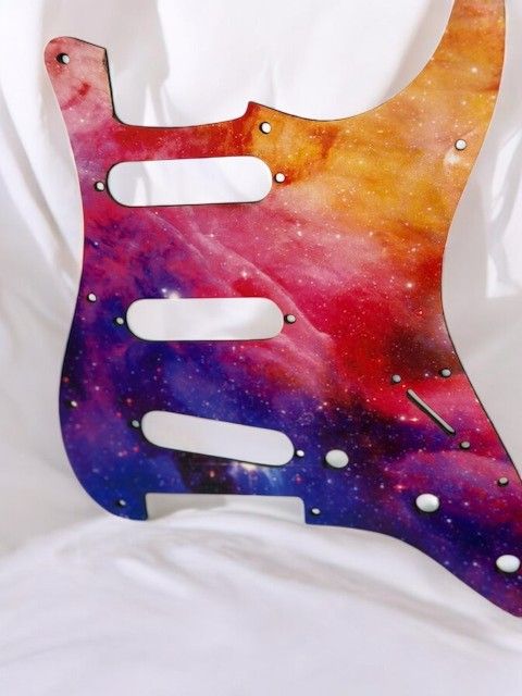 Monte&#39;s Guitar Custom Build Stratocaster Pickguard Astro Pattern