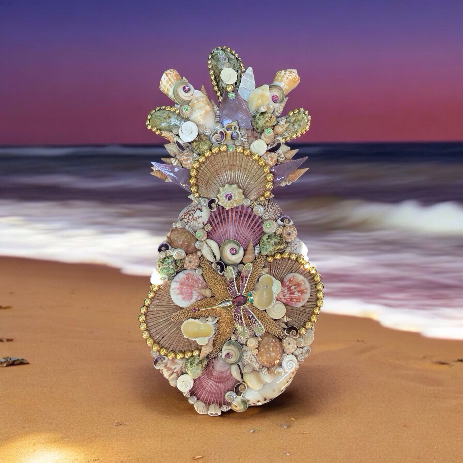Mauve &amp; Gold Pineapple