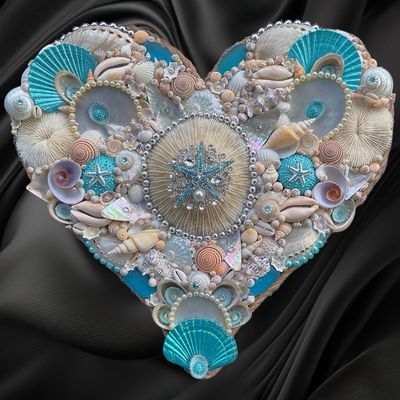 Jumbo Sea Blue Heart