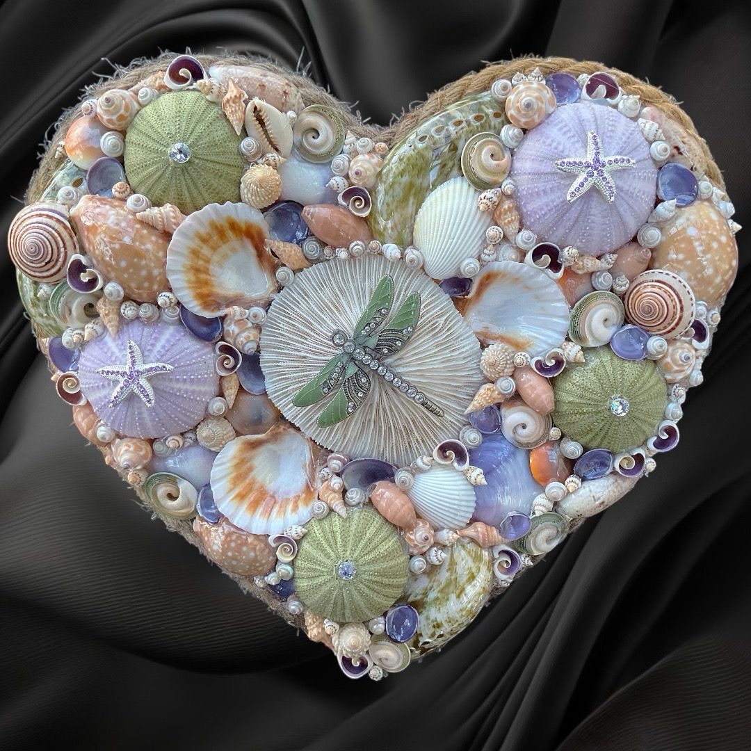 Green Lavender Heart