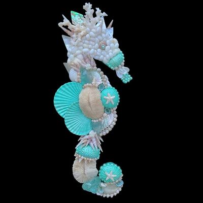 Sea Green Right Facing Seahorse