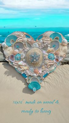 Jumbo Sea Blue Heart