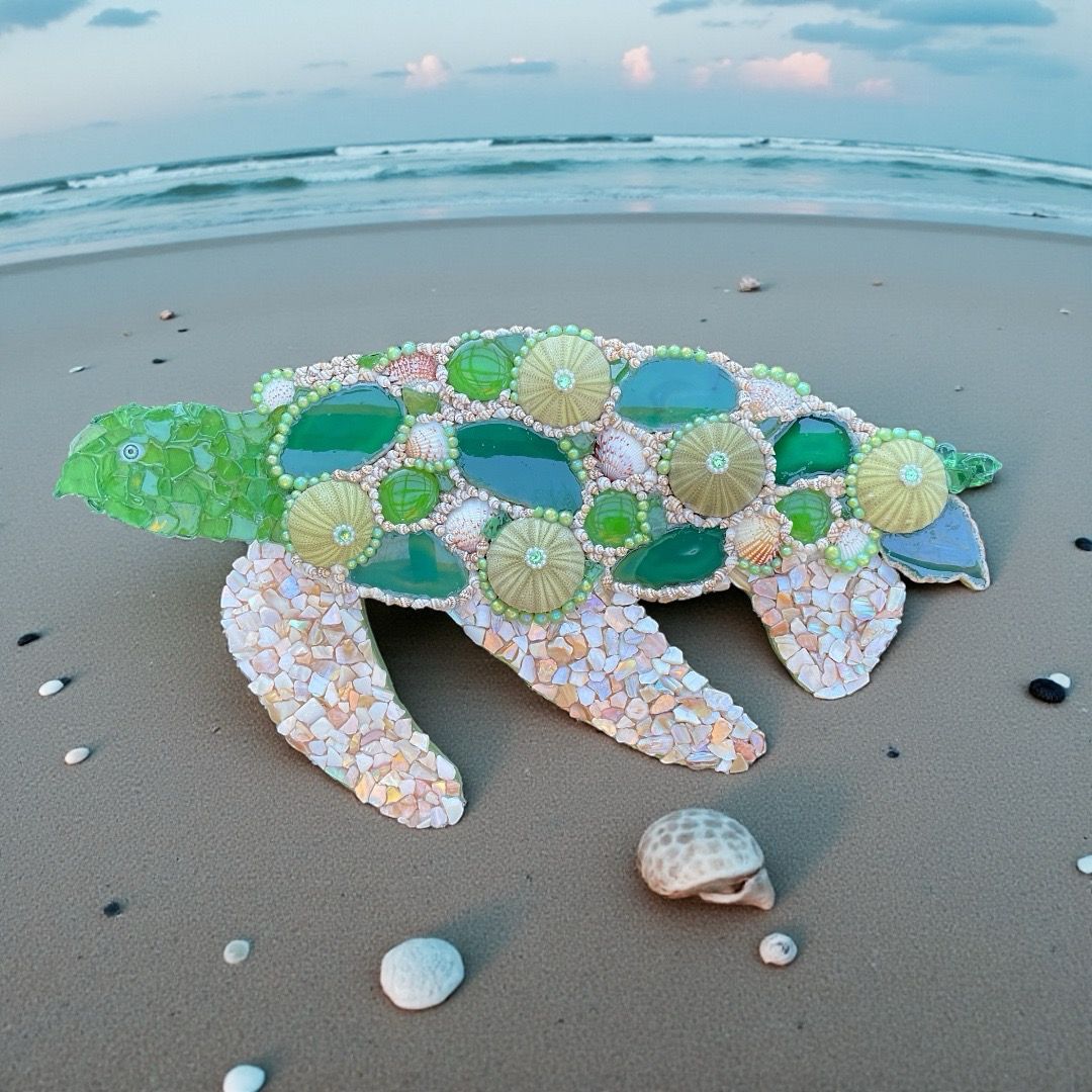 Large Agate Sea Turtle