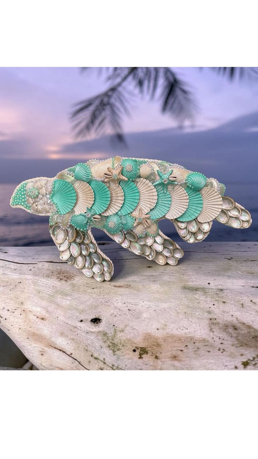 Large Tiff Blue/Cream Turtle