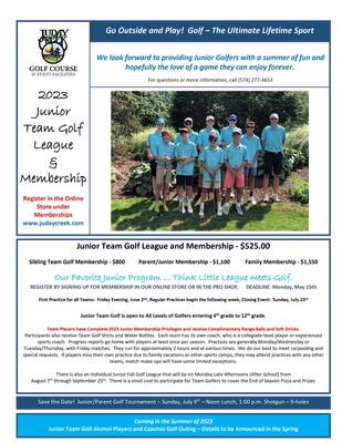 Junior/Team Golf Student 2007
