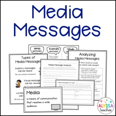 Media Messages Activities