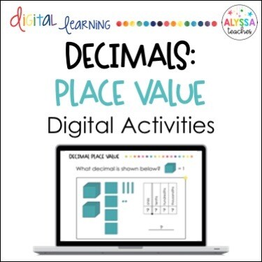 Digital Decimal Place Value Activities