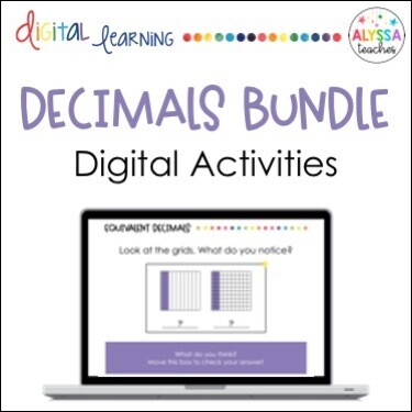 Digital Decimals Activities Bundle | 4th Grade Digital Decimals Activities Bundle | 4th Grade