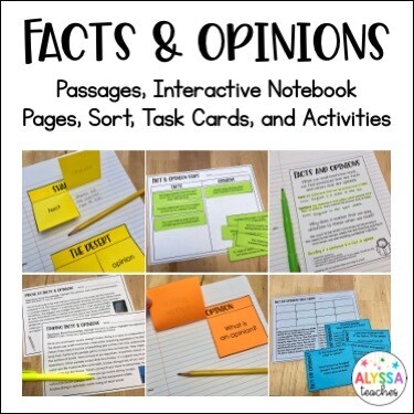 Fact and Opinion Activities