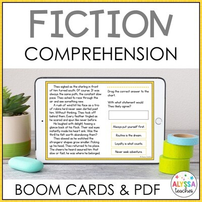 Fiction Reading Comprehension Passages and Questions (Print & Digital)