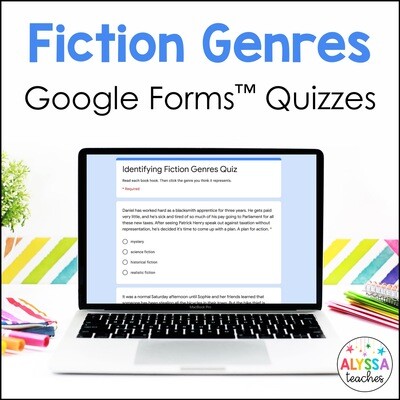 Fiction Genres Digital Quizzes