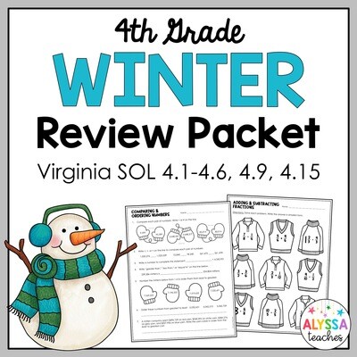 4th Grade Winter Math Review Packet