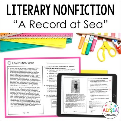 Literary Nonfiction Comprehension Passage | 4th Grade