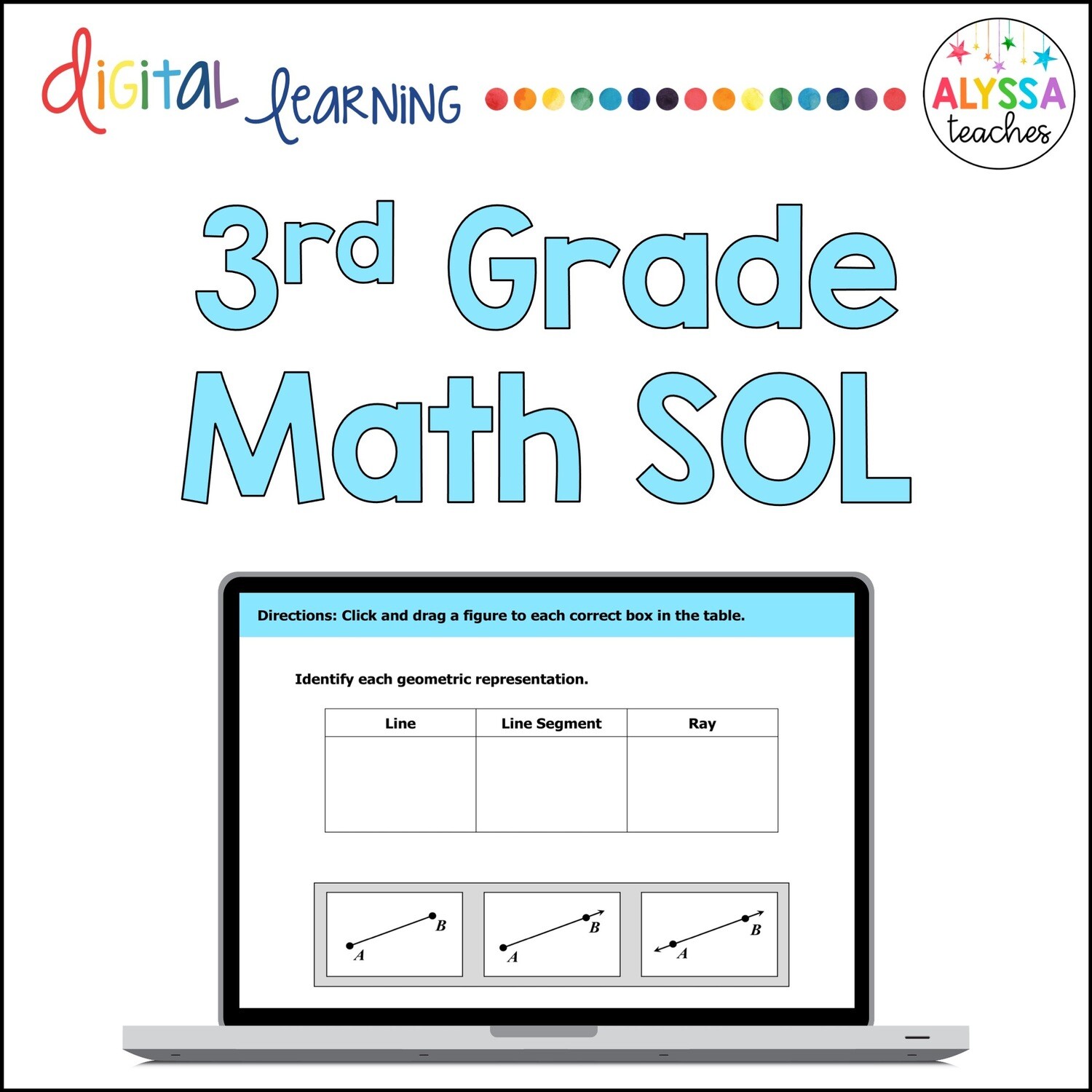 Digital 3rd Grade Math SOL TEI Review