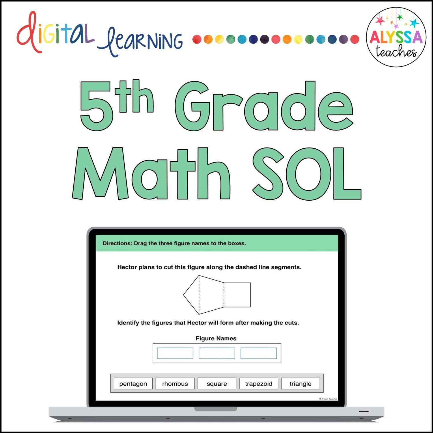 Digital 5th Grade Math SOL TEI Review