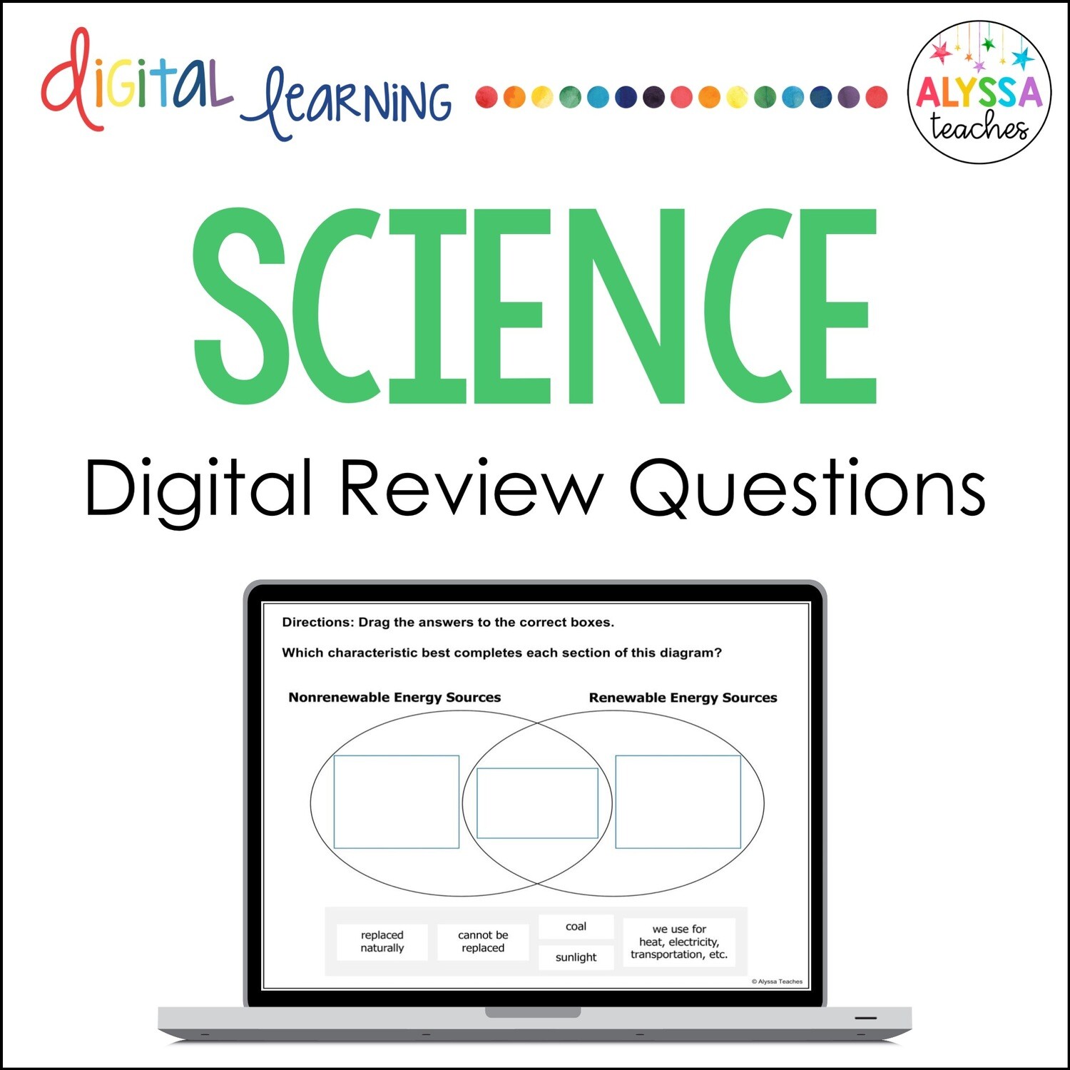 Digital 4th and 5th Grade Science SOL Review Activity