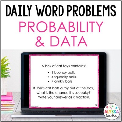 Probability and Graphs Word Problems for Daily Math Review