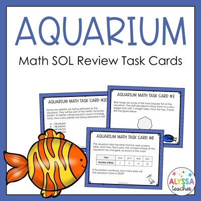 3rd Grade Math SOL Review Task Cards