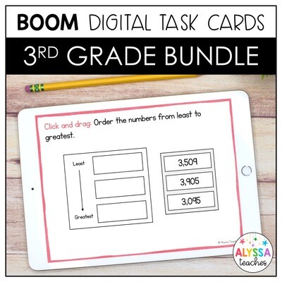 3rd Grade Math SOL Review Boom Cards Bundle