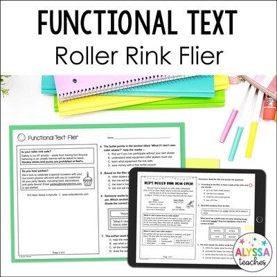 Functional Text Comprehension | Flier | 3rd Grade Reading SOLs