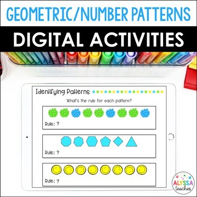 Digital Numerical and Geometric Patterns Activities