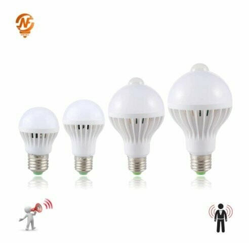 Ampolleta LED 9W c/sensor