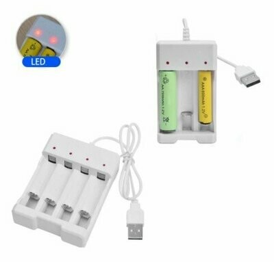 Cargador de Pilas con entrada USB