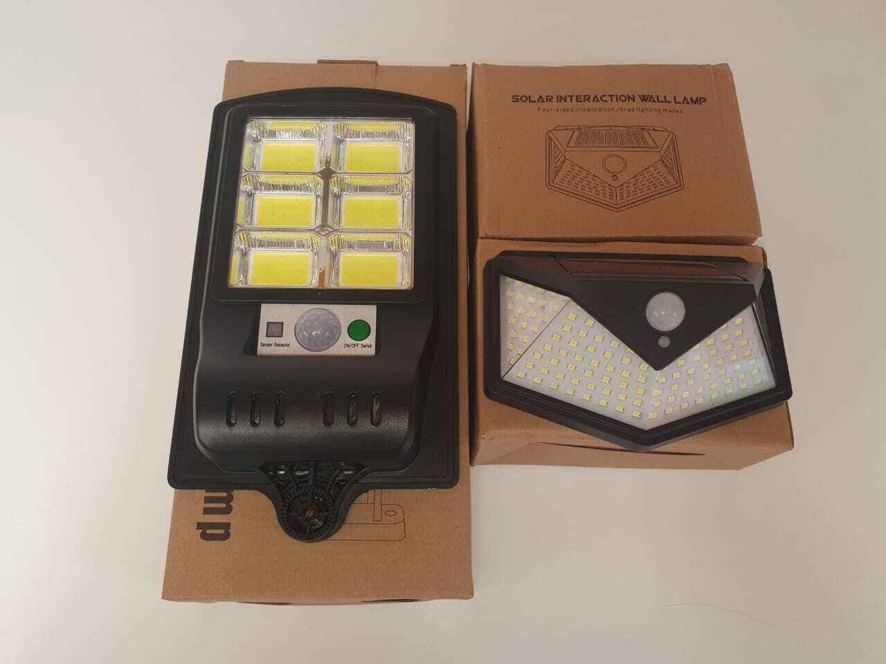 PACK SOLAR - 1 Foco 120 COB + 2 Focos Pared