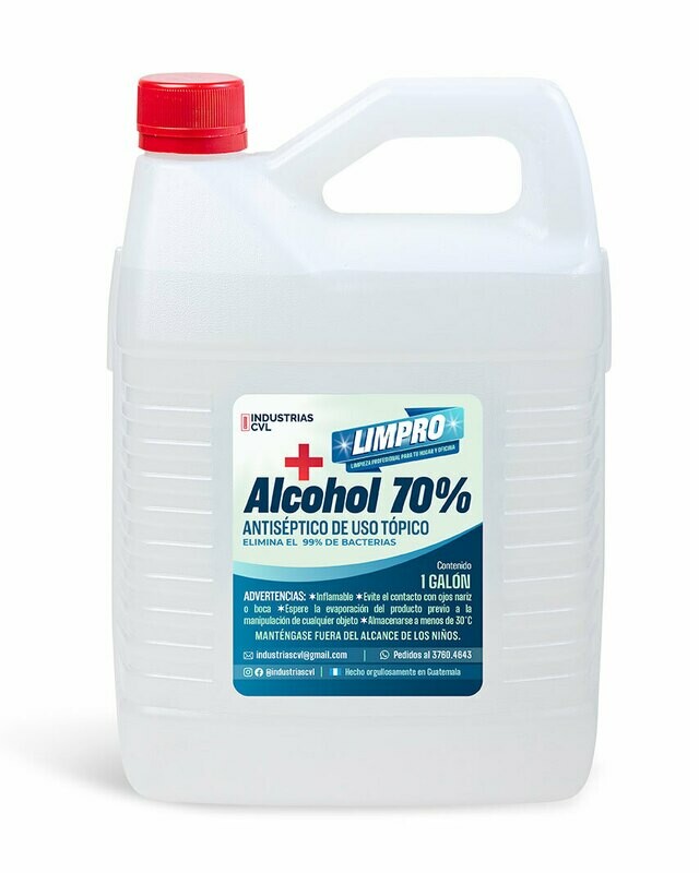 Alcohol etílico al 70%