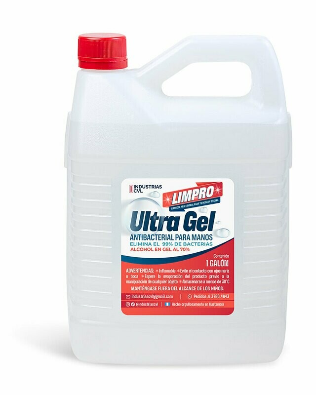 Ultra gel - Alcohol en gel anti bacterial